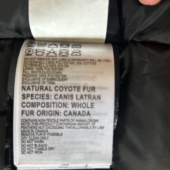 Canada Goose Black Puffer Jacket with Fur Trim - Picture 7 of 10